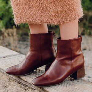 Baretraps Emilie Bootie Red Mahogany Ankle Boot